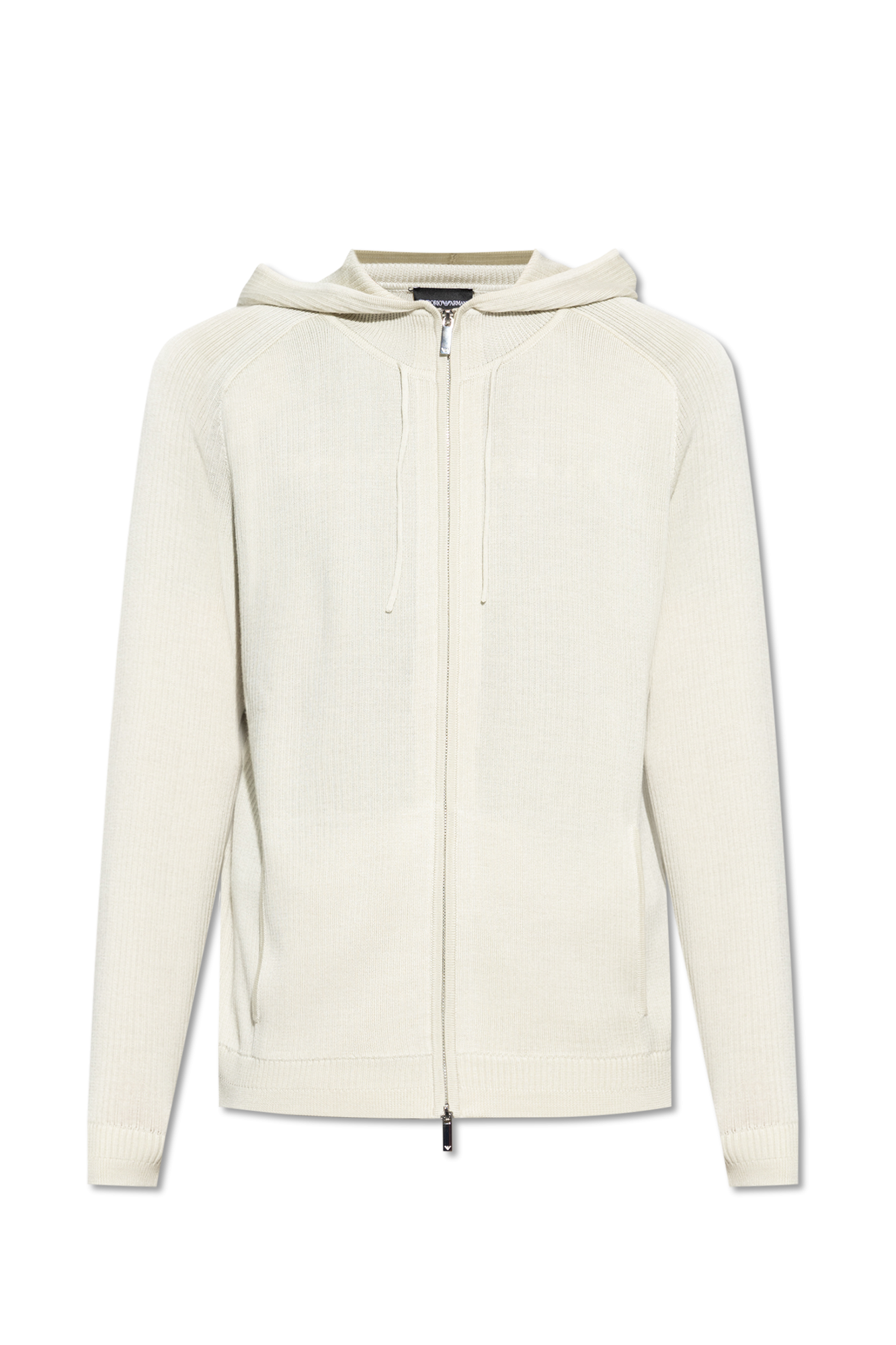 Emporio armani deals cream cashmere coat